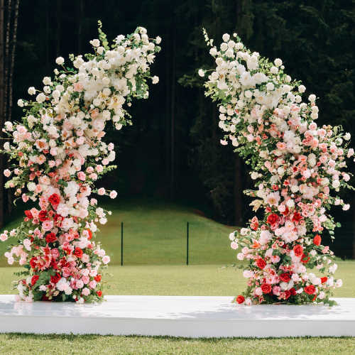 Aria's Columns Wedding Arch - Permanence Decor Rentals