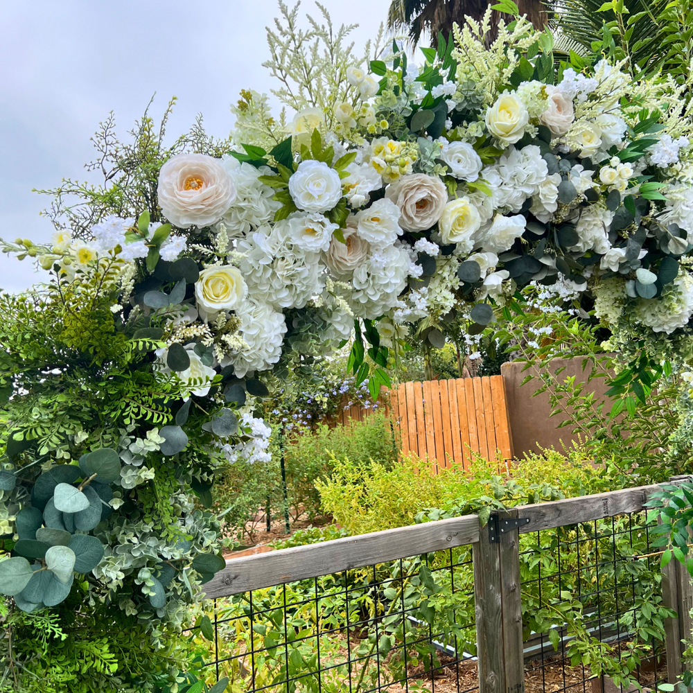 
                      
                        Hailey's Tropical Wedding Arch - Permanence Decor Rentals
                      
                    