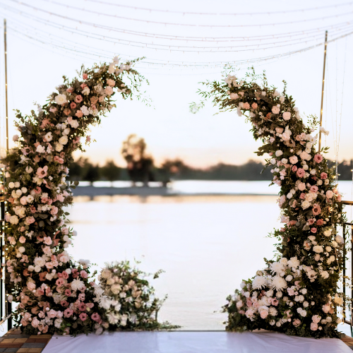 Daphne's Columns Wedding Arch - Permanence Decor Rentals