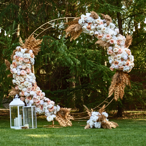 Juniper's Circular Wedding Arch - Permanence Decor Rentals