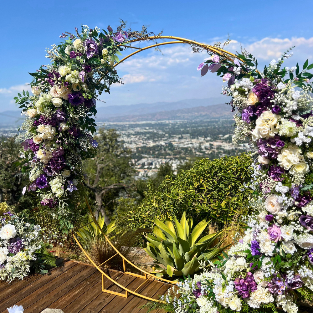 
                      
                        Sandra's Circular Wedding Arch - Permanence Decor Rentals
                      
                    