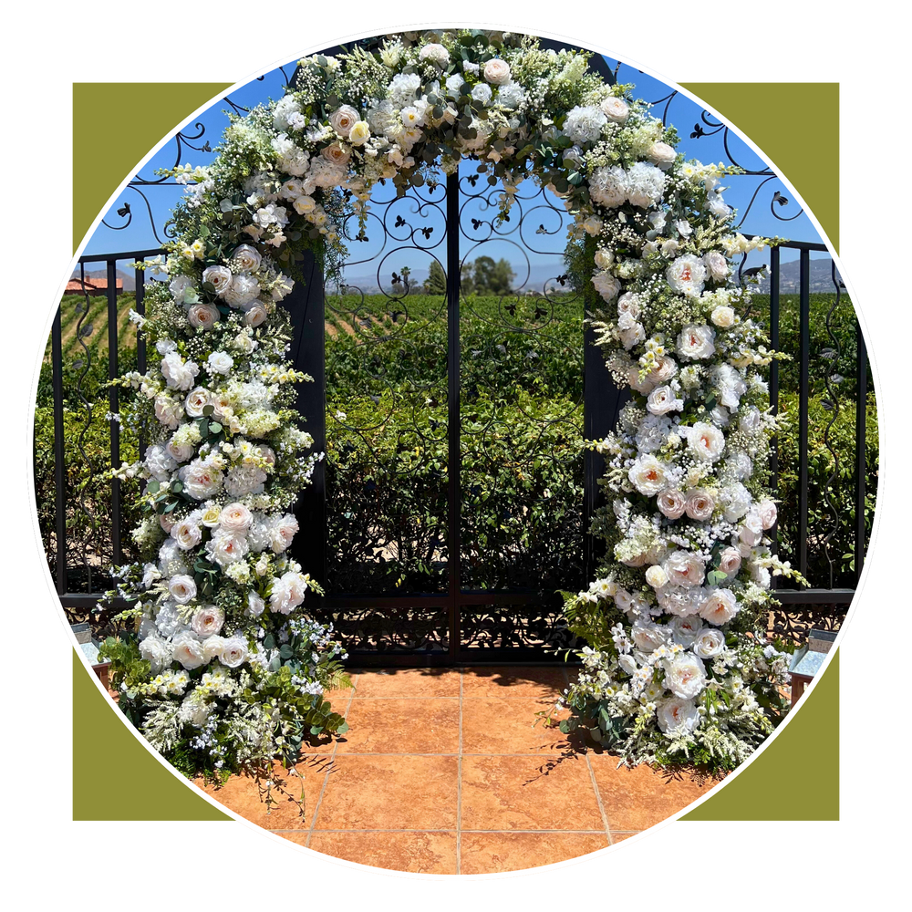 Nicole's Wedding Arch - Permanence Decor Rentals