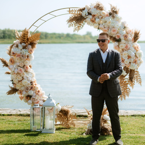 
                      
                        Juniper's Circular Wedding Arch - Permanence Decor Rentals
                      
                    