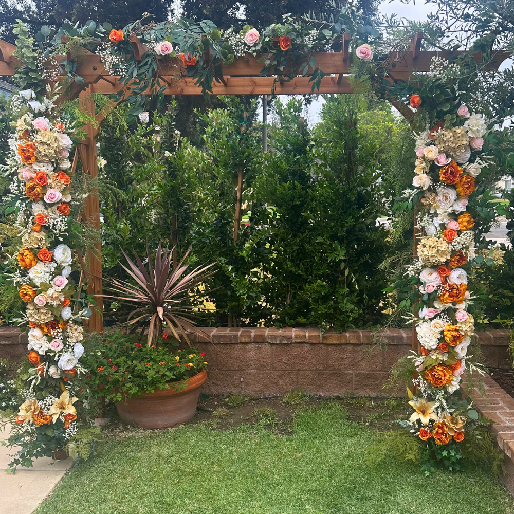 Clementine's Wood Wedding Arbor - Permanence Decor Rentals