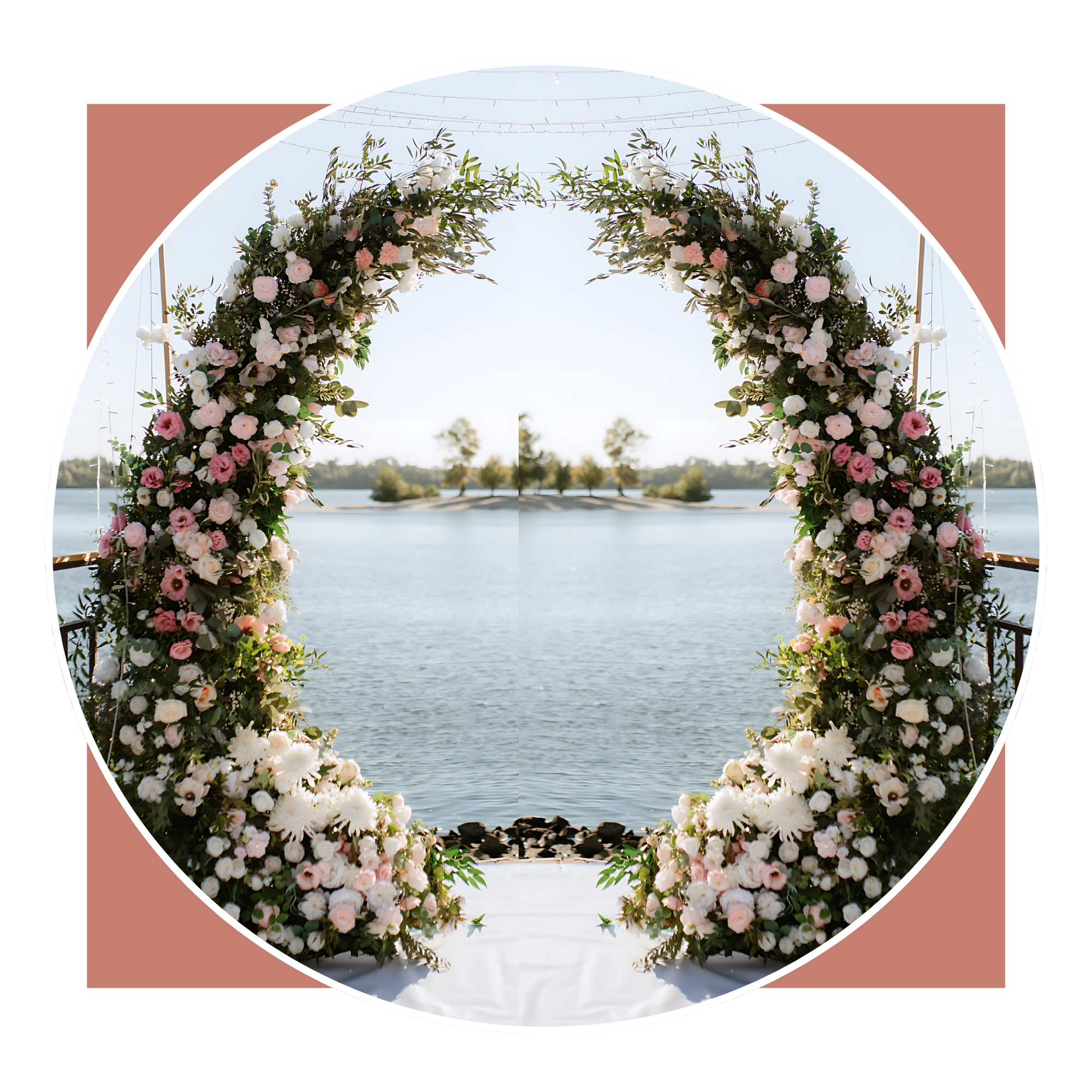 Daphne's Columns Wedding Arch - Permanence Decor Rentals