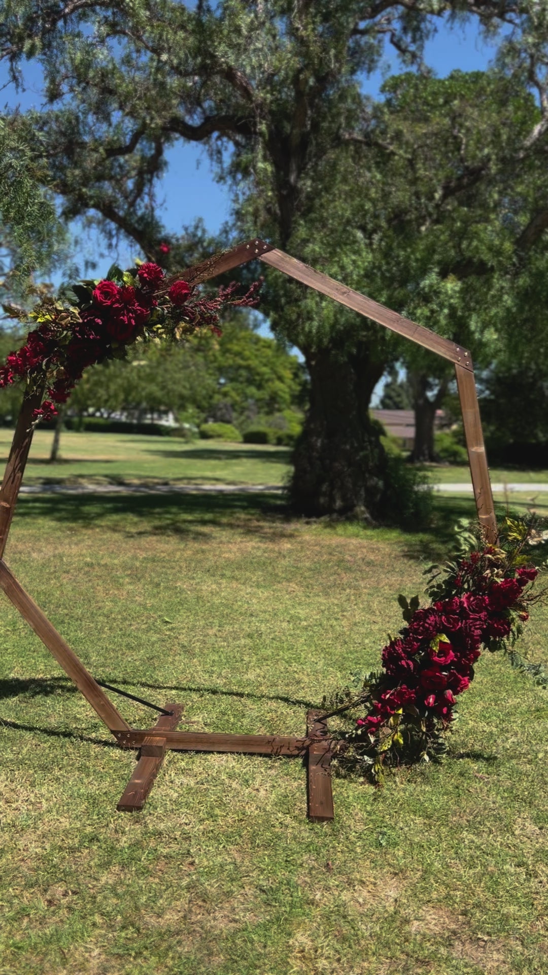 Quinn's Heptagon Floral Arch